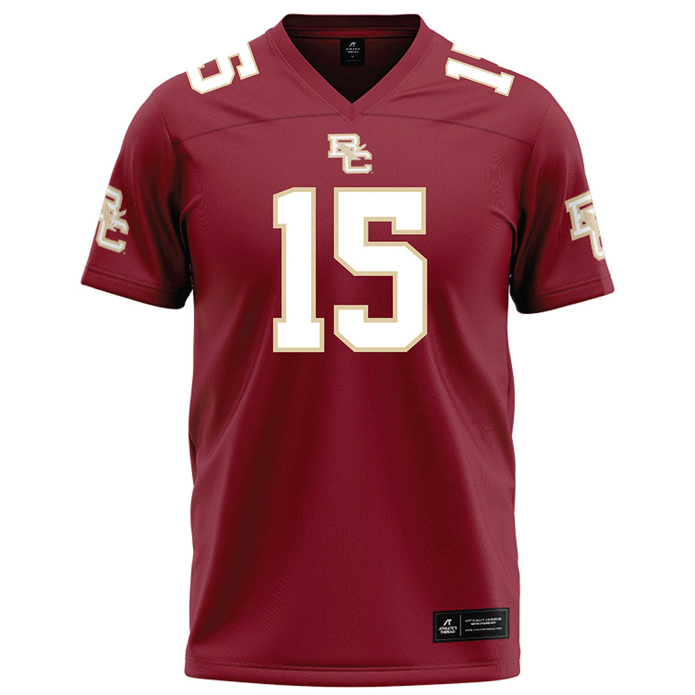 Boston College - NCAA Football : Shane Hanafin - Maroon Football Jersey