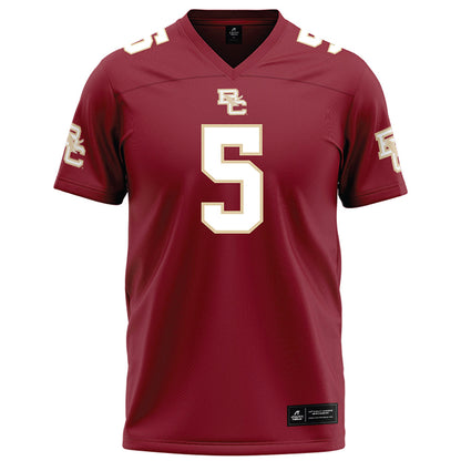 Boston College - NCAA Football : Bryce Steele - Maroon Football Jersey-0