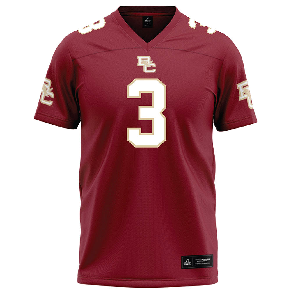 Boston College - NCAA Football : Khari Johnson - Maroon Football Jersey