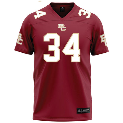 Boston College - NCAA Football : Duke Brennan - Maroon Football Jersey-0