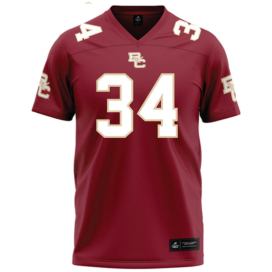 Boston College - NCAA Football : Duke Brennan - Maroon Football Jersey-0