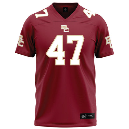 Boston College - NCAA Football : Caden Bowling - Maroon Football Jersey