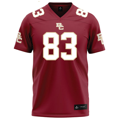 Boston College - NCAA Football : Luke McLaughlin - Maroon Football Jersey