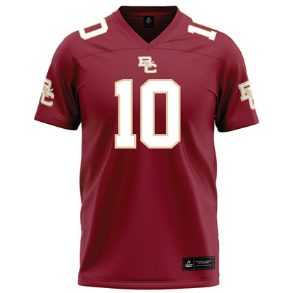 Boston College - NCAA Football : Jalen Cheek - Maroon Football Jersey