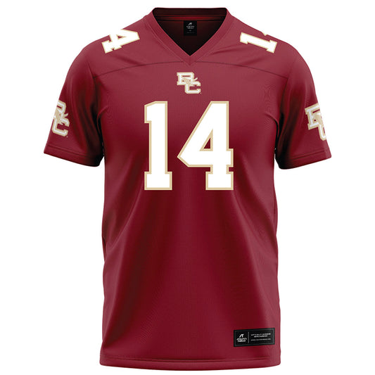 Boston College - NCAA Football : Jalon Williams - Maroon Football Jersey