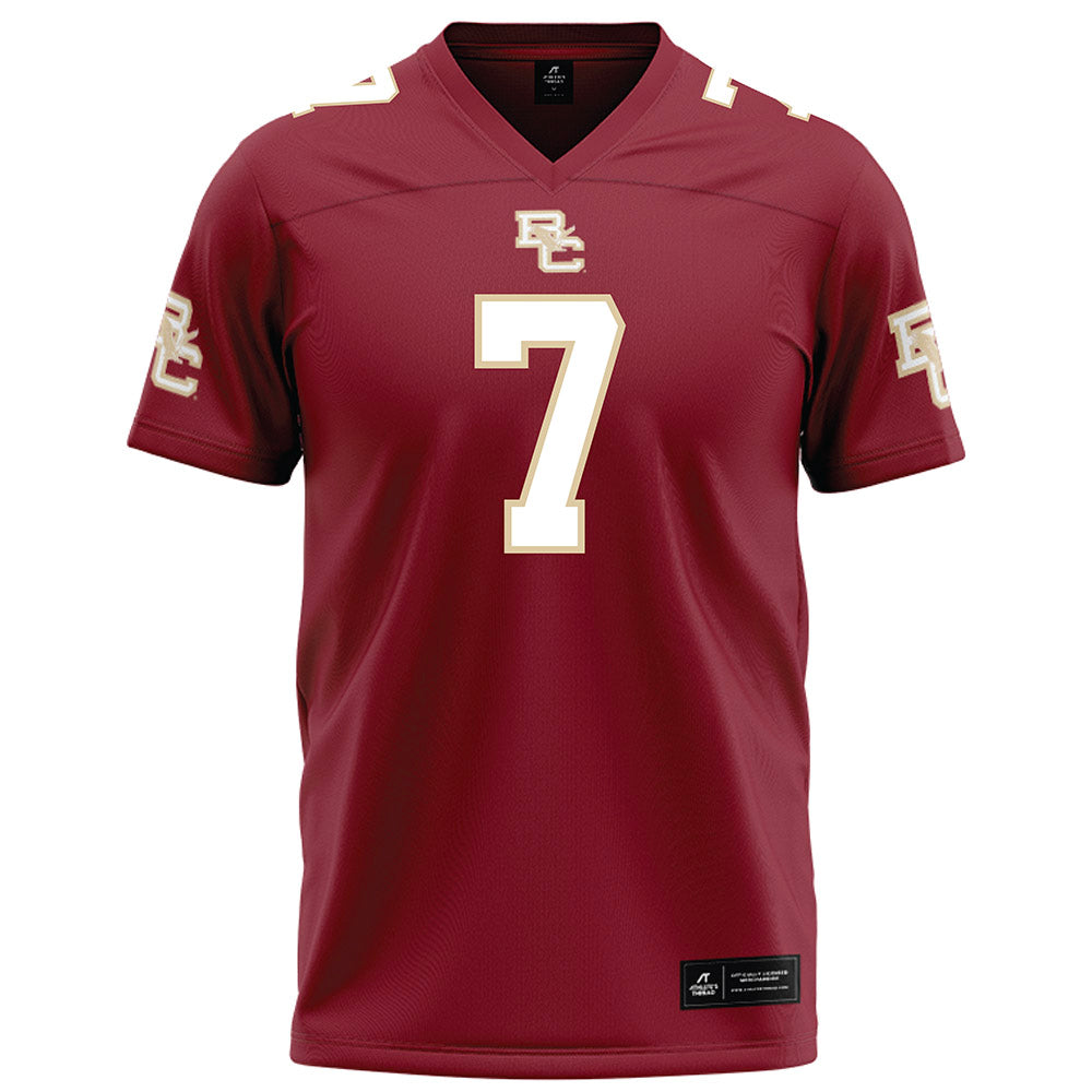 Boston College - NCAA Football : Jake Coniglio - Maroon Football Jersey-0