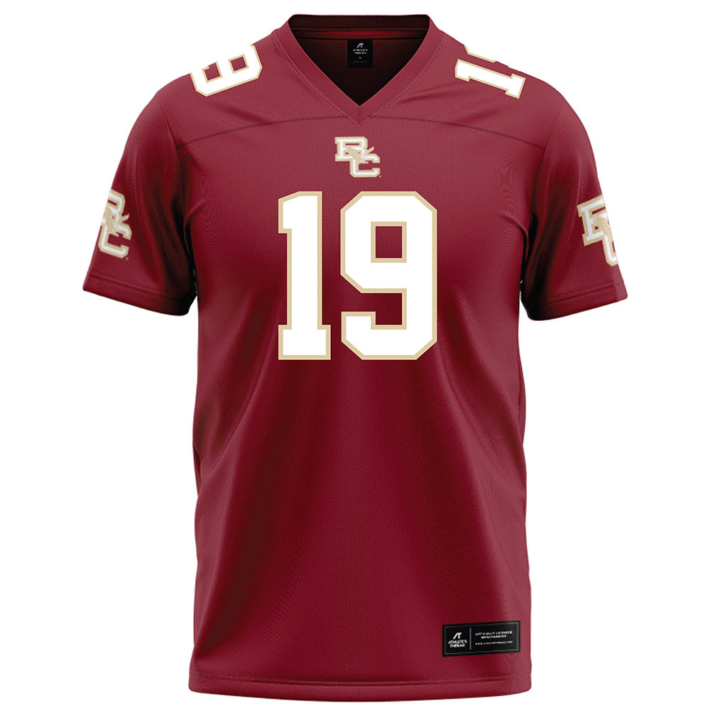 Boston College - NCAA Football : Ty Lockwood - Maroon Football Jersey-0