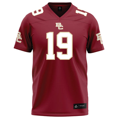 Boston College - NCAA Football : Ty Lockwood - Maroon Football Jersey-0