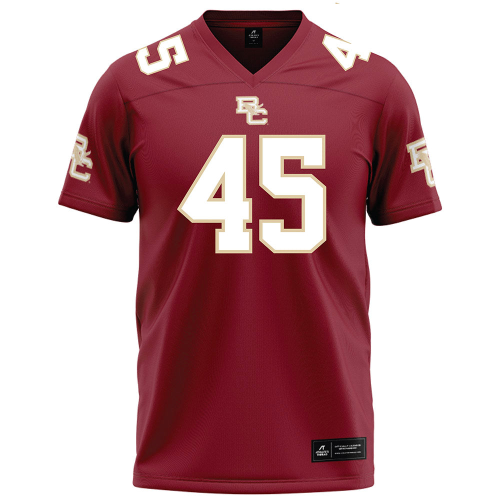 Boston College - NCAA Football : Max Tejpaul - Maroon Football Jersey-0