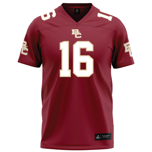 Boston College - NCAA Football : Isaiah Farris - Maroon Football Jersey-0