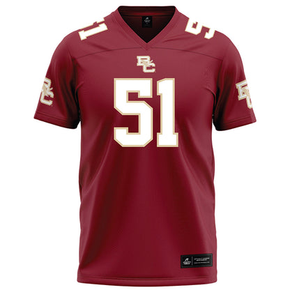 Boston College - NCAA Football : Amir Johnson - Maroon Football Jersey-0
