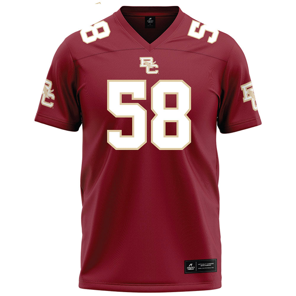 Boston College - NCAA Football : Will Straka - Maroon Football Jersey-0