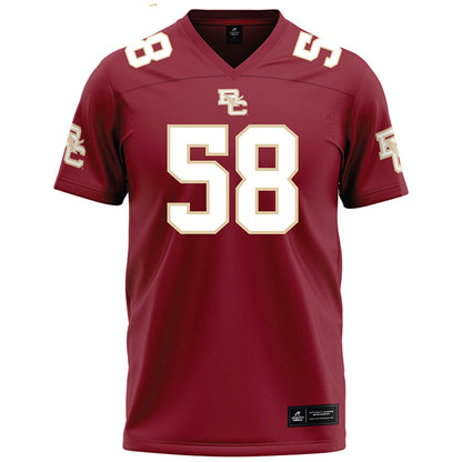 Boston College - NCAA Football : Will Straka - Maroon Football Jersey-0