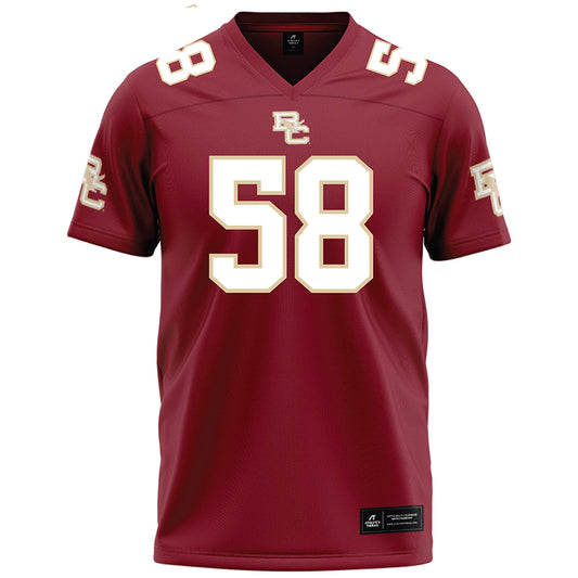 Boston College - NCAA Football : Will Straka - Maroon Football Jersey-0