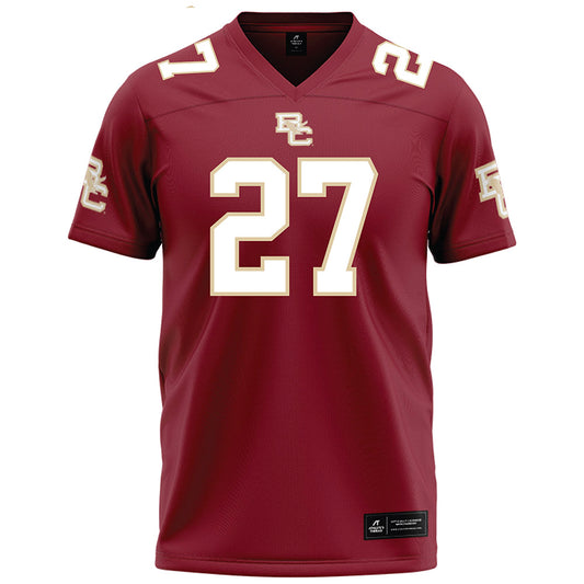 Boston College - NCAA Football : Omarion Davis - Maroon Football Jersey-0