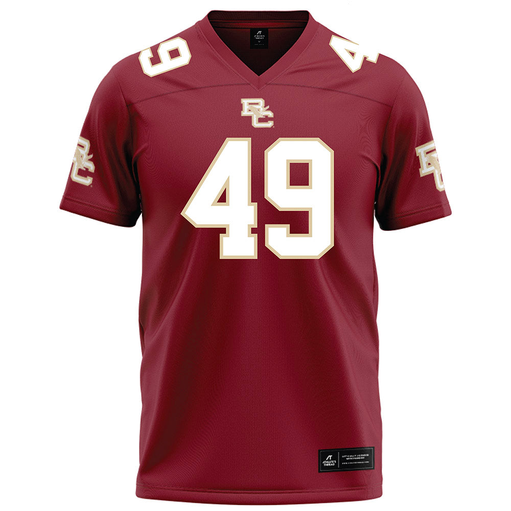 Boston College - NCAA Football : Cooper Crook - Maroon Football Jersey-0