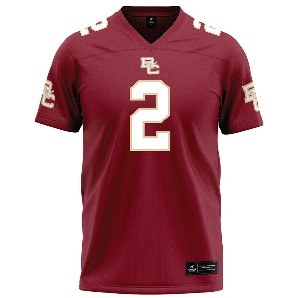 Boston College - NCAA Football : Turbo Richard - Maroon Football Jersey-0