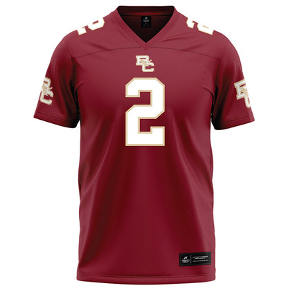 Boston College - NCAA Football : Turbo Richard - Maroon Football Jersey-0