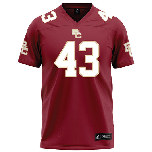 Boston College - NCAA Football : Griffin Collins - Maroon Football Jersey-0