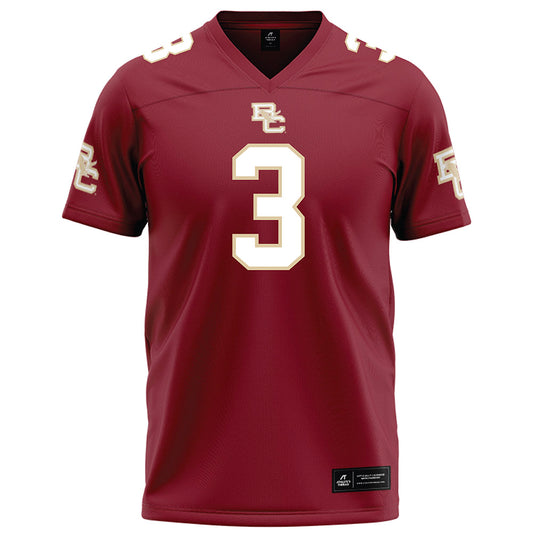 Boston College - NCAA Football : Nate Johnson - Maroon Football Jersey