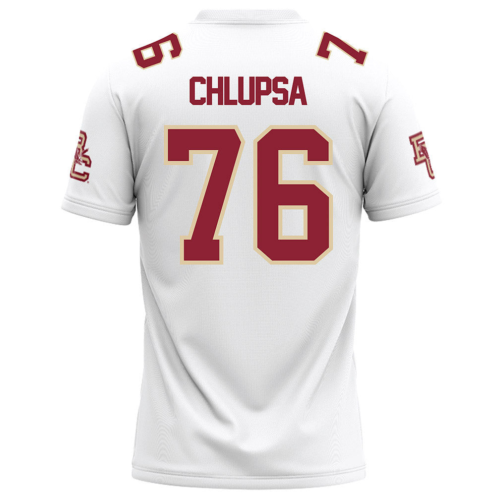 Boston College - NCAA Football : Tanner Chlupsa - White Football Jersey