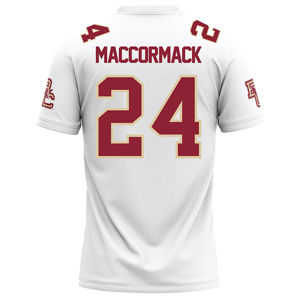 Boston College - NCAA Football : Bo MacCormack - White Football Jersey-1