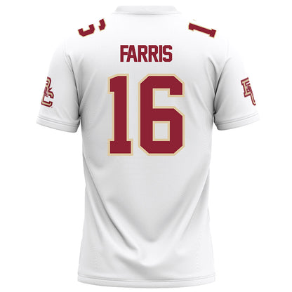 Boston College - NCAA Football : Isaiah Farris - White Football Jersey-1
