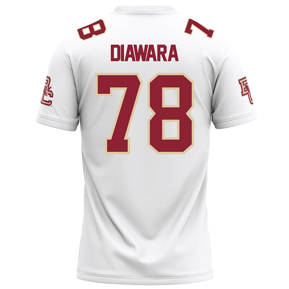 Boston College - NCAA Football : Souleye Diawara - White Football Jersey-1