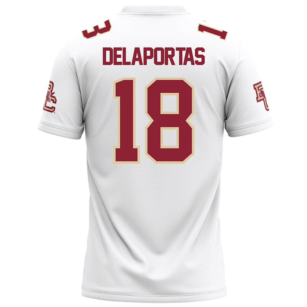 Boston College - NCAA Football : Peter Delaportas - White Football Jersey