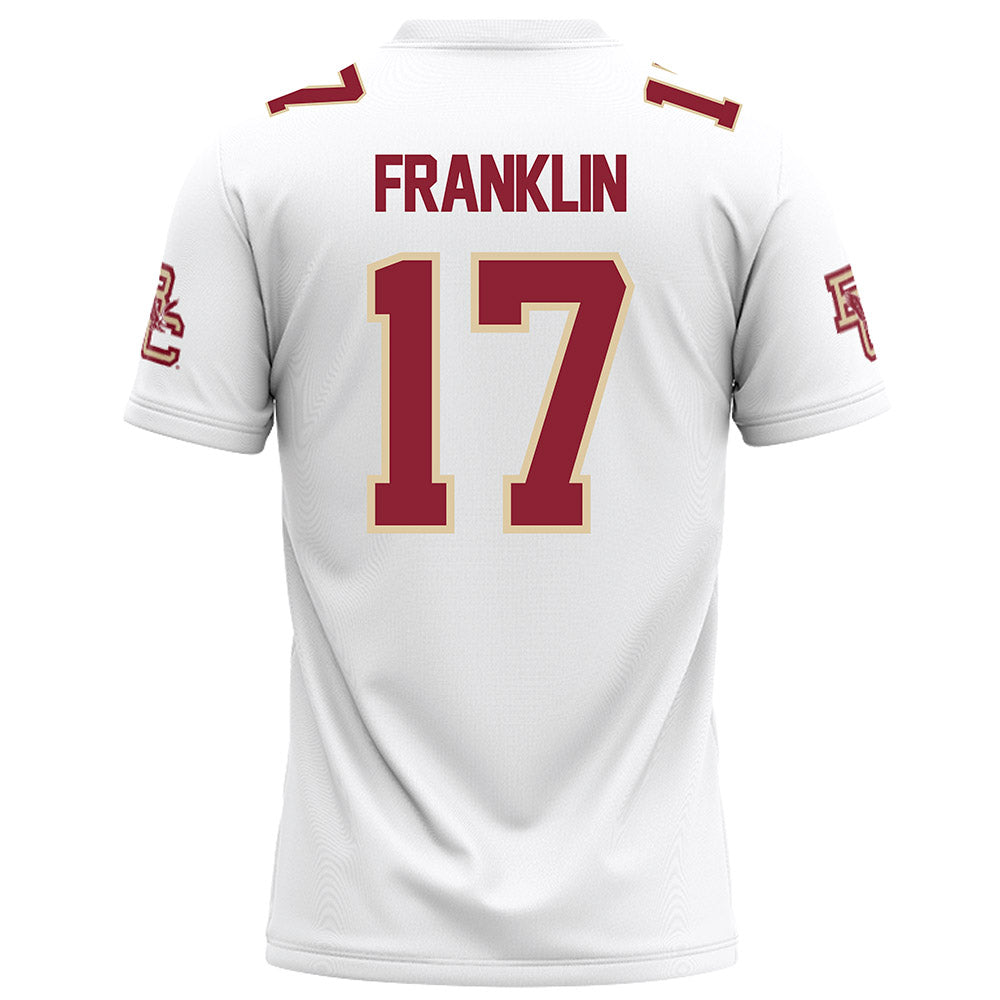 Boston College - NCAA Football : Jeremiah Franklin - White Football Jersey