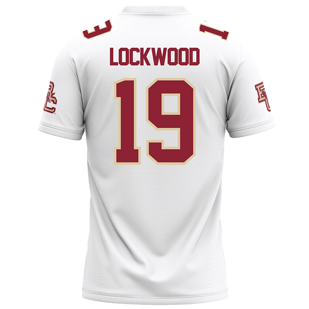 Boston College - NCAA Football : Ty Lockwood - White Football Jersey-1