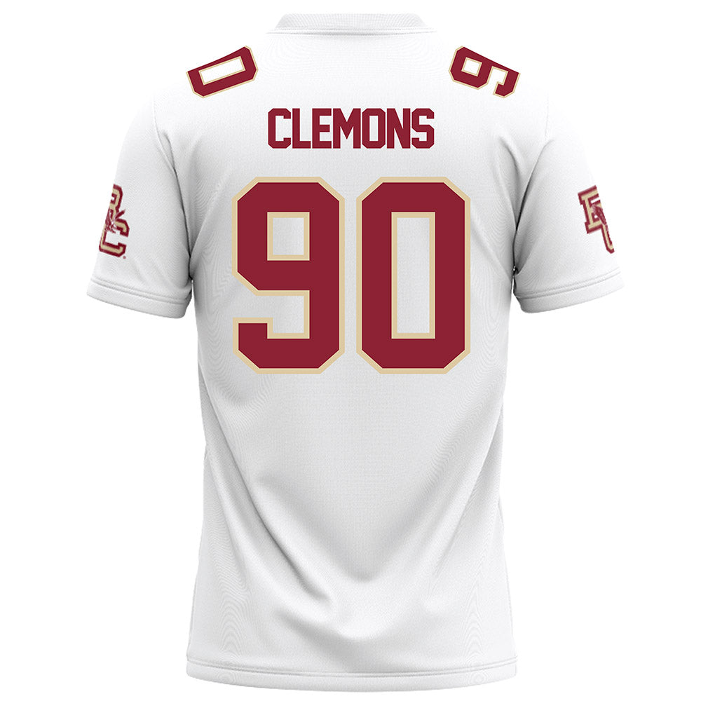 Boston College - NCAA Football : Ty Clemons - White Football Jersey