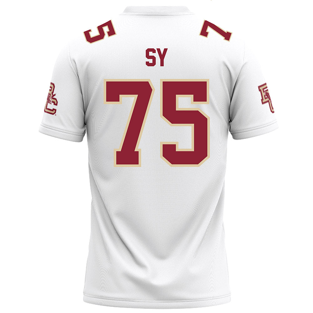 Boston College - NCAA Football : Pape Sy - White Football Jersey-1