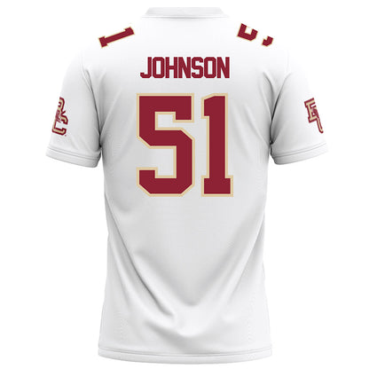 Boston College - NCAA Football : Amir Johnson - White Football Jersey-1