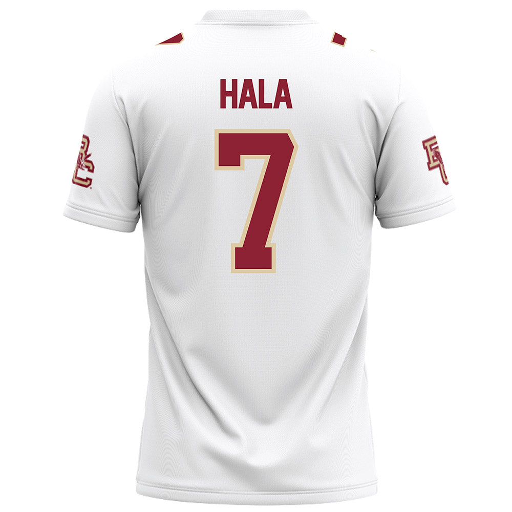 Boston College - NCAA Football : Sione Hala - White Football Jersey