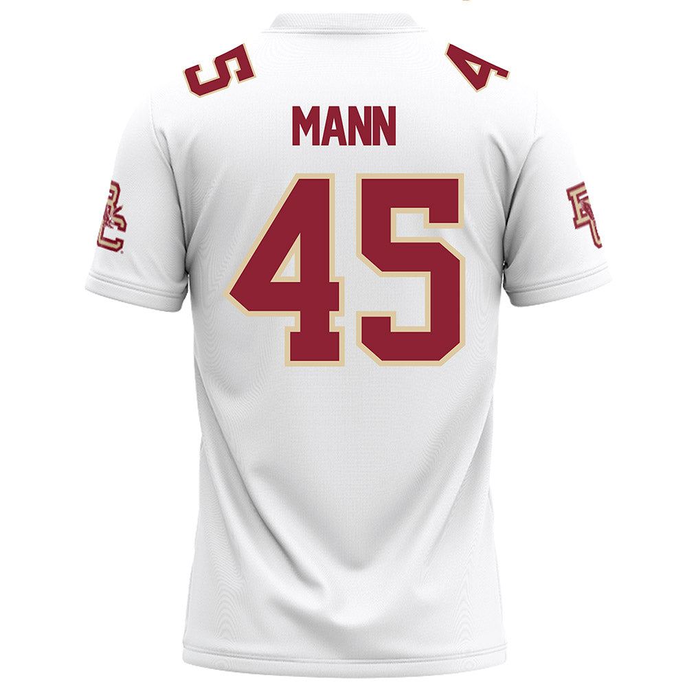 Boston College - NCAA Football : Ben Mann - White Football Jersey-1