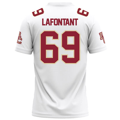 Boston College - NCAA Football : Jadon Lafontant - White Football Jersey