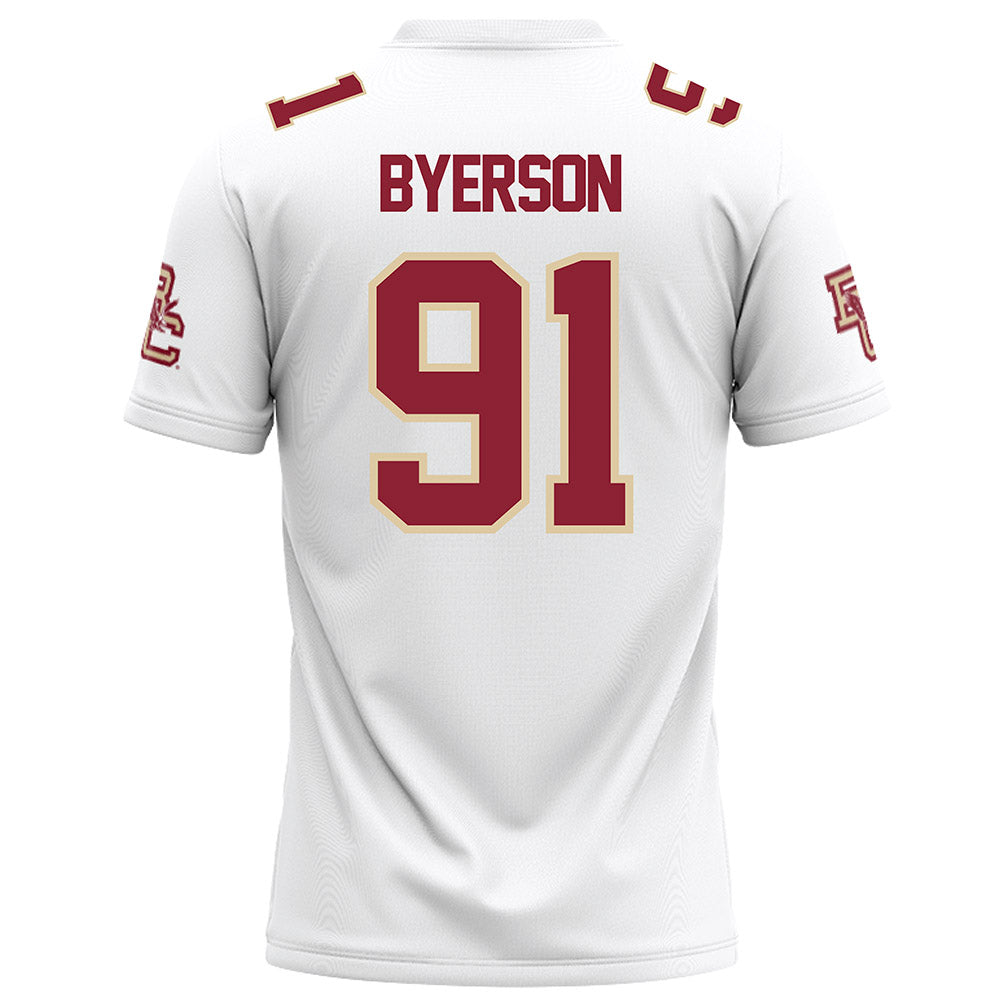Boston College - NCAA Football : Makai Byerson - White Football Jersey-1