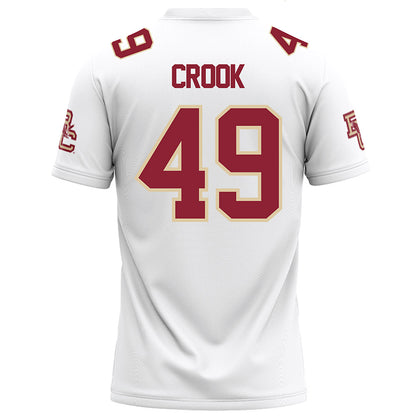 Boston College - NCAA Football : Cooper Crook - White Football Jersey-1