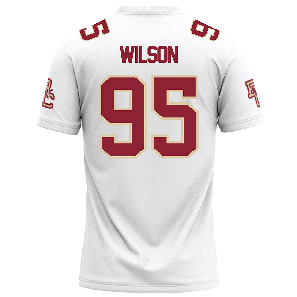 Boston College - NCAA Football : Clive Wilson - White Football Jersey