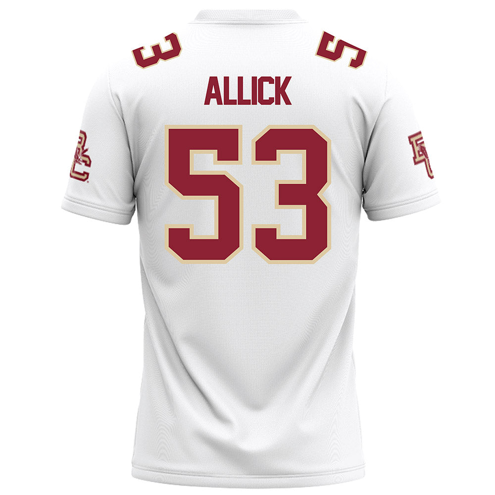 Boston College - NCAA Football : Dwayne Allick - White Football Jersey-1