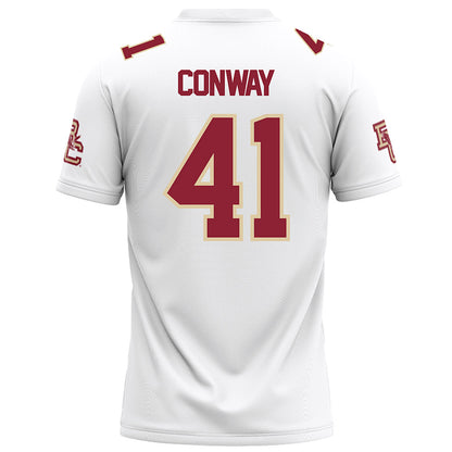 Boston College - NCAA Football : Liam Conway - White Football Jersey