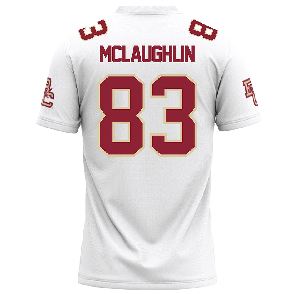 Boston College - NCAA Football : Luke McLaughlin - White Football Jersey