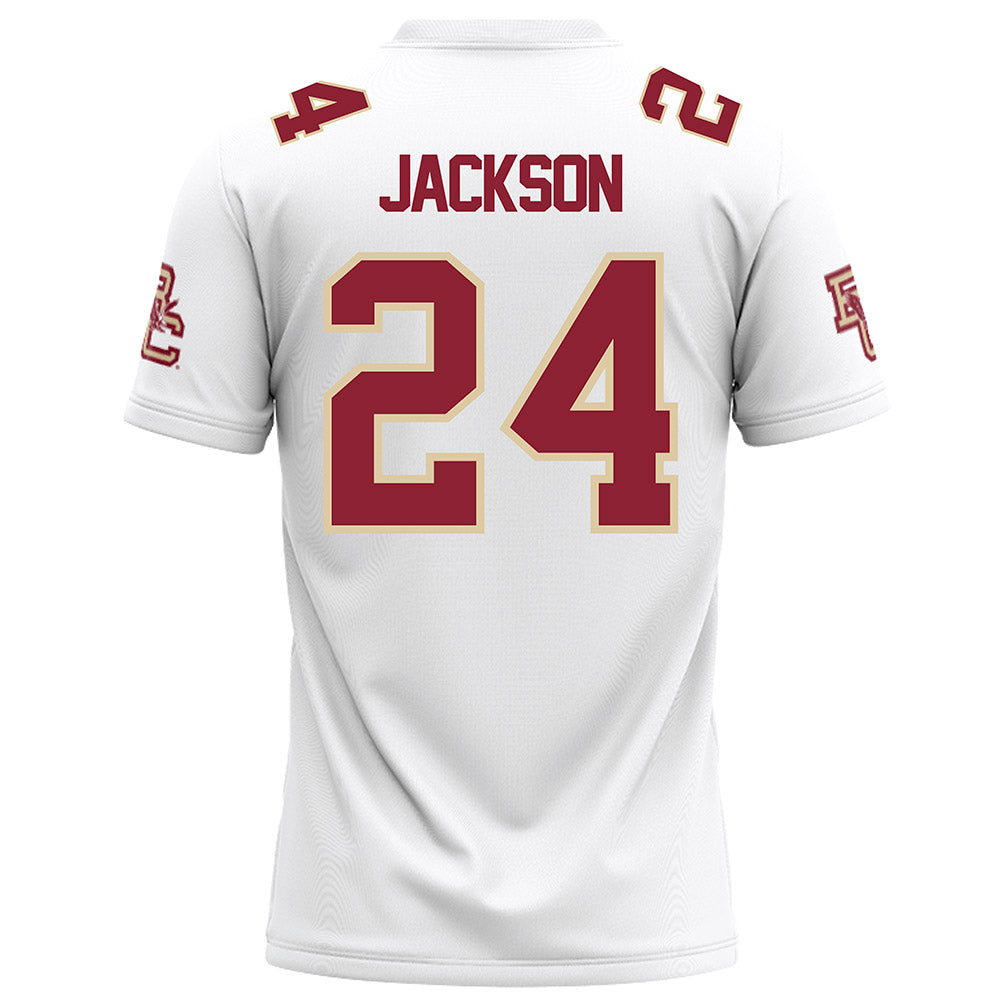 Boston College - NCAA Football : Amari Jackson - White Football Jersey-1