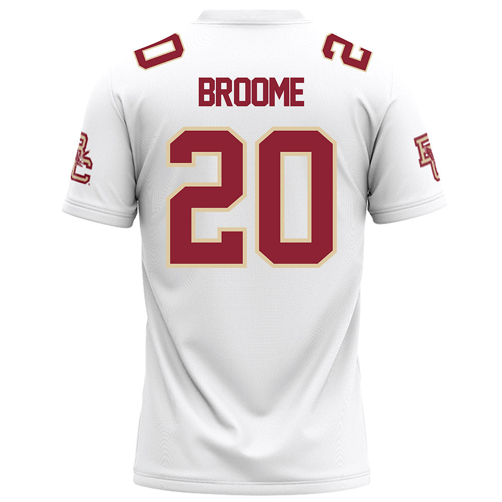 Boston College - NCAA Football : Alex Broome - White Football Jersey