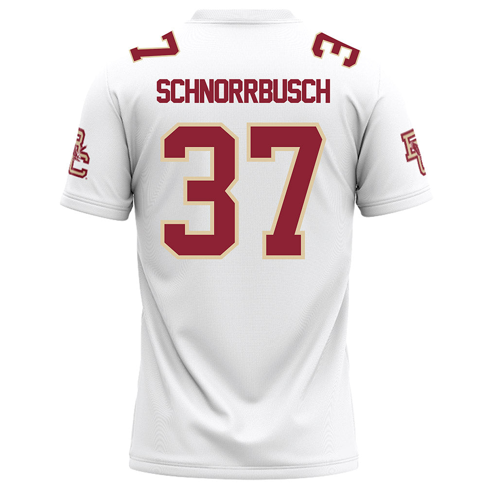 Boston College - NCAA Football : Zach Schnorrbusch - White Football Jersey