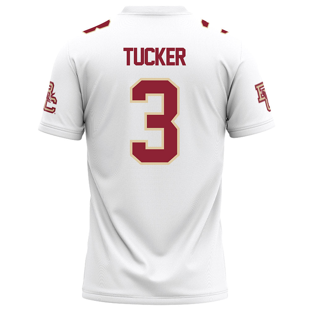 Boston College - NCAA Football : Max Tucker - White Football Jersey-1