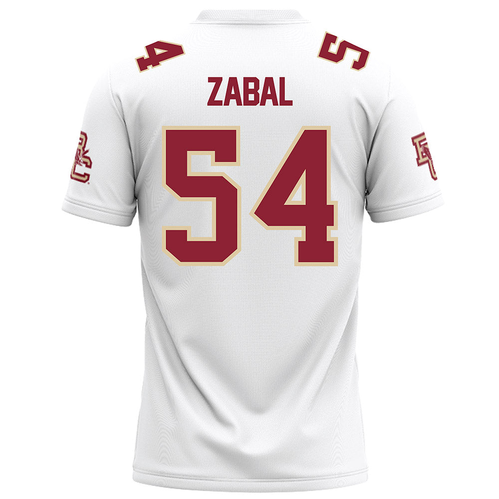 Boston College - NCAA Football : Juan Zabal - White Football Jersey