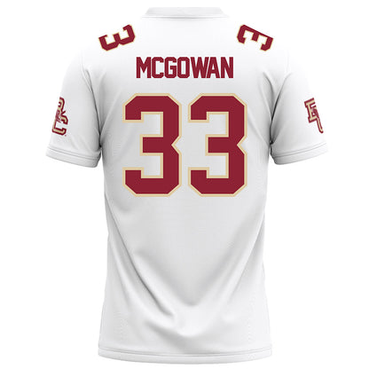 Boston College - NCAA Football : Owen McGowan - White Football Jersey