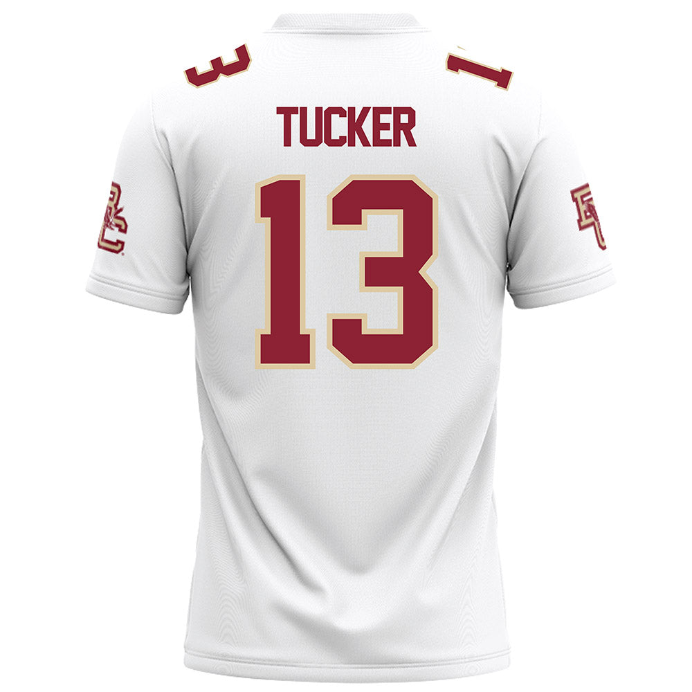 Boston College - NCAA Football : Max Tucker - White Football Jersey